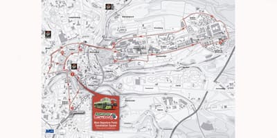 Mapa ng hop sa hop-off ang Luxembourg
