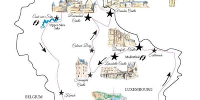 Mapa ng Luxembourg kastilyo