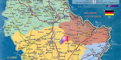 Mapa ng Luxembourg tourist atraksyon mapa